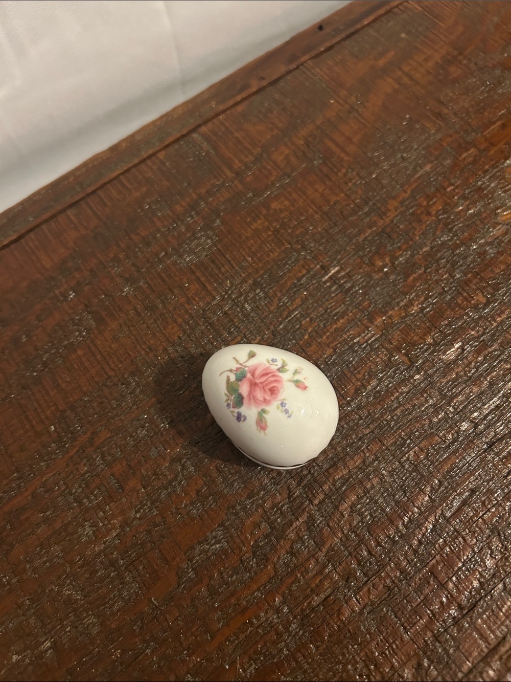 Coalport Bone England Birbeck rose trinket box